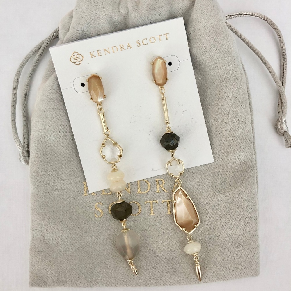 New Kendra Scott Gold Cosette Drop Earrings